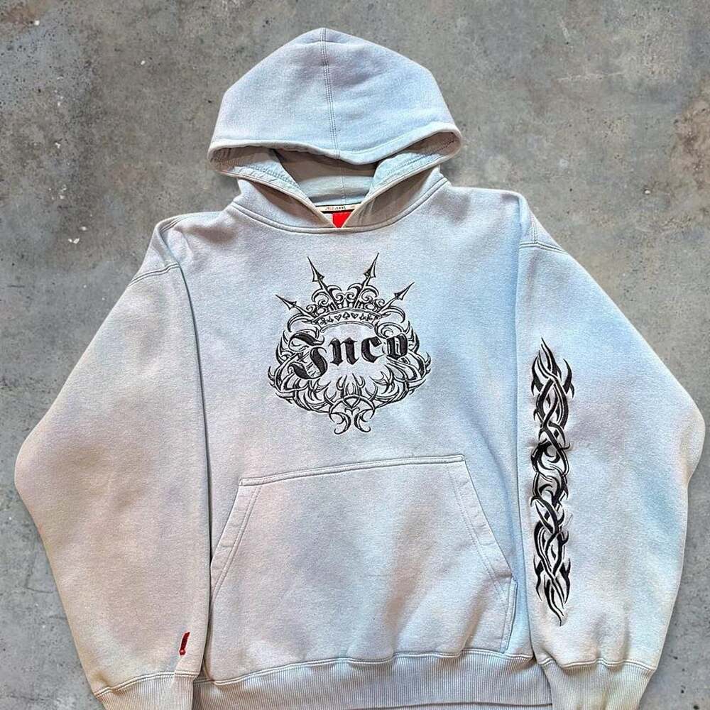 JNCO Jeans Tribal Graphic Embroidered Hoodie Size XXL